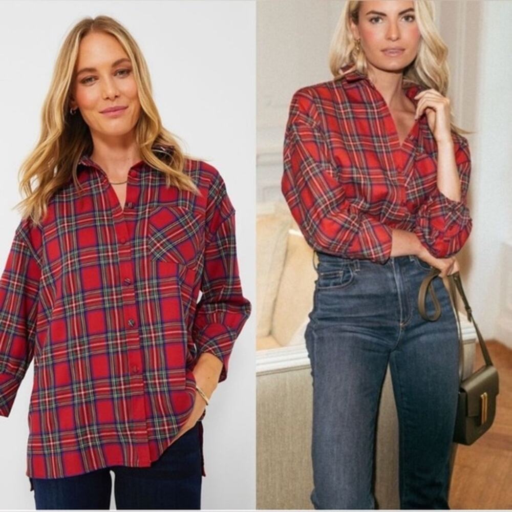 Tuckernuck Macleod Plaid Button Down Shirt (Size Large)